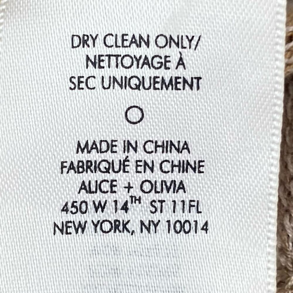 ALICE + OLIVIA Boho Crochet Knit Top - Size L - Picture 10 of 14